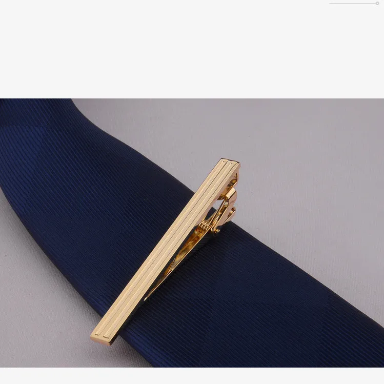 Metal Gold Tie Clip Business Dress Bridegroom Wedding Collar Clip - 7 Style