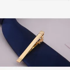 Metal Gold Tie Clip Business Dress Bridegroom Wedding Collar Clip - 8 Style - View 1
