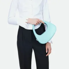Underarm Bag This Year Niche Design New Fashion Simple Personality Flip Bow Single Shoulder Handbag - Green - View 1