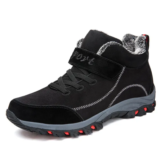 Men'S And Women'S Flat Bottomed Plus Velvet Warm And Non Slip Black - Shop at LoveMi