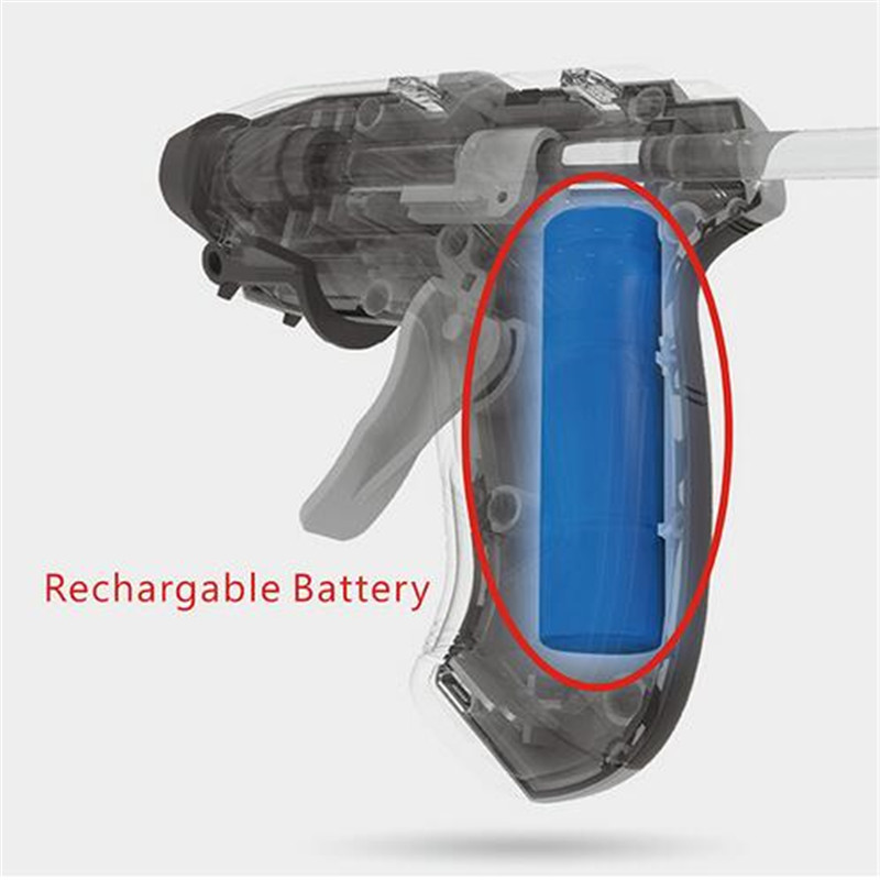 Wireless use melt glue gun rechargeable electric melt glue