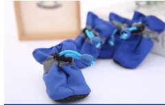 Dog Shoes Teddy Dog Shoes Toddler Non-slip Pet Shoe Covers - Blue - View 1