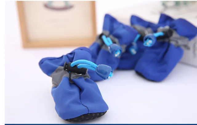 Dog Shoes Teddy Dog Shoes Toddler Non slip Pet Shoe Covers Blue - Shop at LoveMi