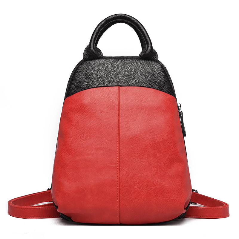 New Trend Retro Backpack Japanese Ins Wind School Bag Female Shell Bag Red - Shop at LoveMi