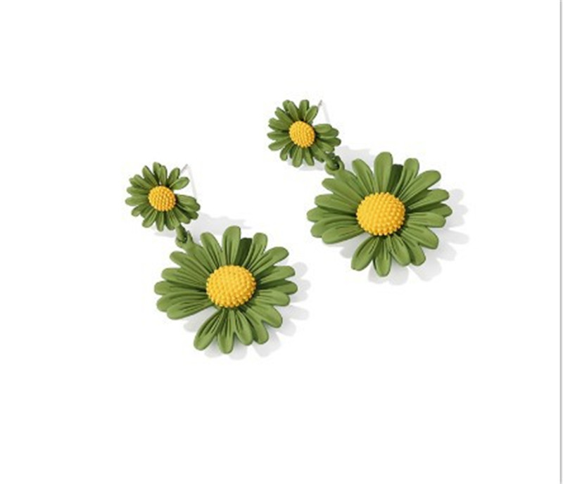 Daisy Flower Earrings Fashion Temperament All-match Earrings