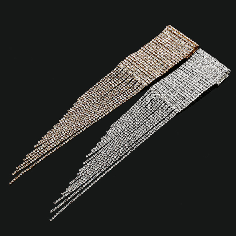 Exaggerated Luxury Fashion Many Rows Multilayer Flash Diamond Hand Chain