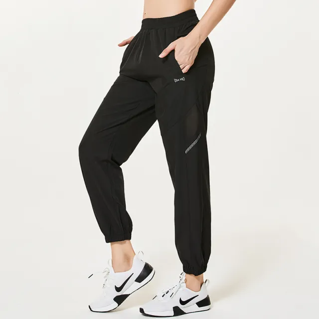 Quick Drying Sports Pants Women Loose Fitting Large Size Casual Pants Fitness Yoga Pants Thin Ins Trousers Running Pants Black - Shop at LoveMi