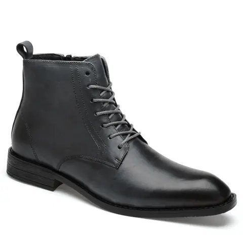 Winter Men's High-top Business Leather Shoes Martin Boots Top