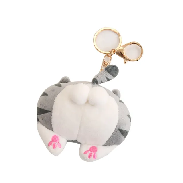 Butt Keychain Ladies Cute Plush Doll Grey - Shop at LoveMi