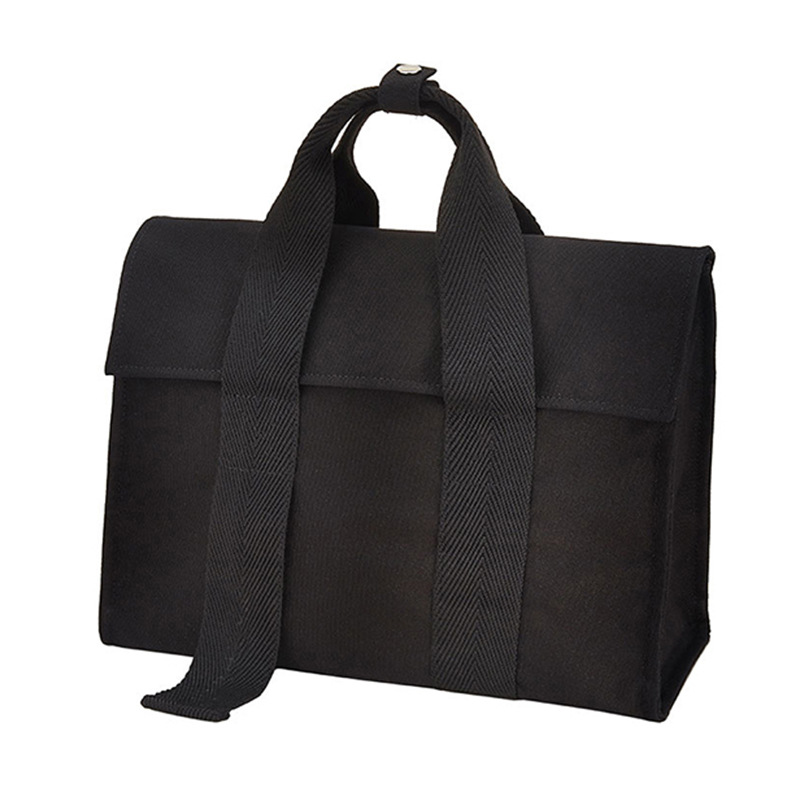 New Korean Version Simple Large Capacity Tote Bag Black - Shop at LoveMi