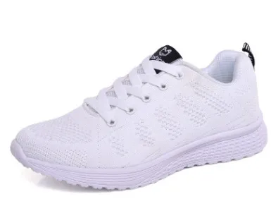 New Style Sports Shoes Women Flying Woven Mesh Women's Shoes Sports Shoes White - Shop at LoveMi