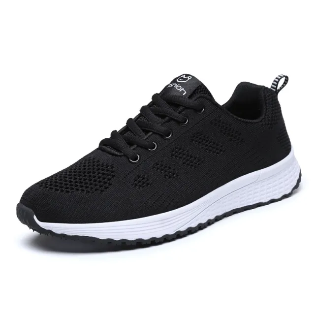 New Style Sports Shoes Women Flying Woven Mesh Women's Shoes Sports Shoes Black - Shop at LoveMi