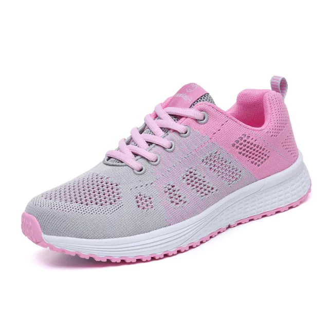 New Style Sports Shoes Women Flying Woven Mesh Women's Shoes Sports Shoes Gray - Shop at LoveMi