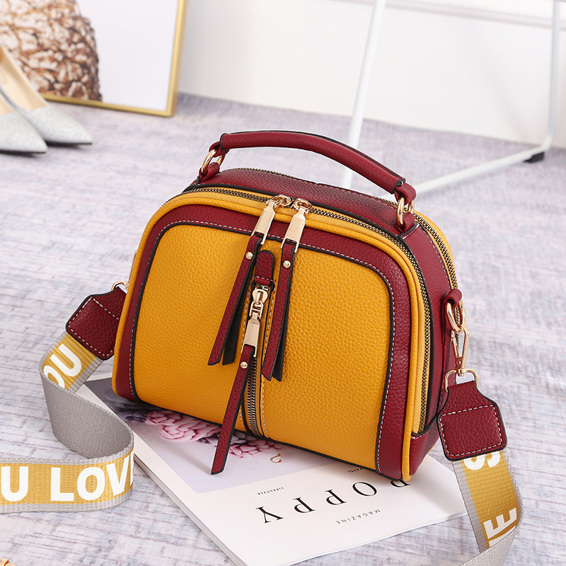 Women's Bags Handbags Shoulder Bags Wide Shoulder Small Square Bags Yellow - Shop at LoveMi