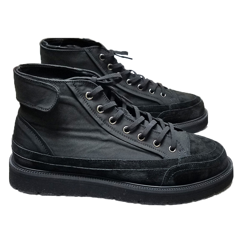 حذاء مارتن الربيعي للرجال، خفيف التنفس من القماش للكاحل