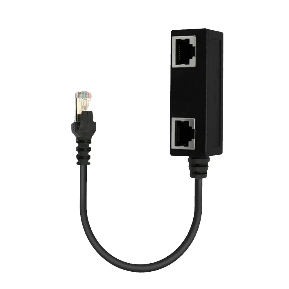 Ethernet Cable Adapter Splitter Rj45 One Point Three Extension