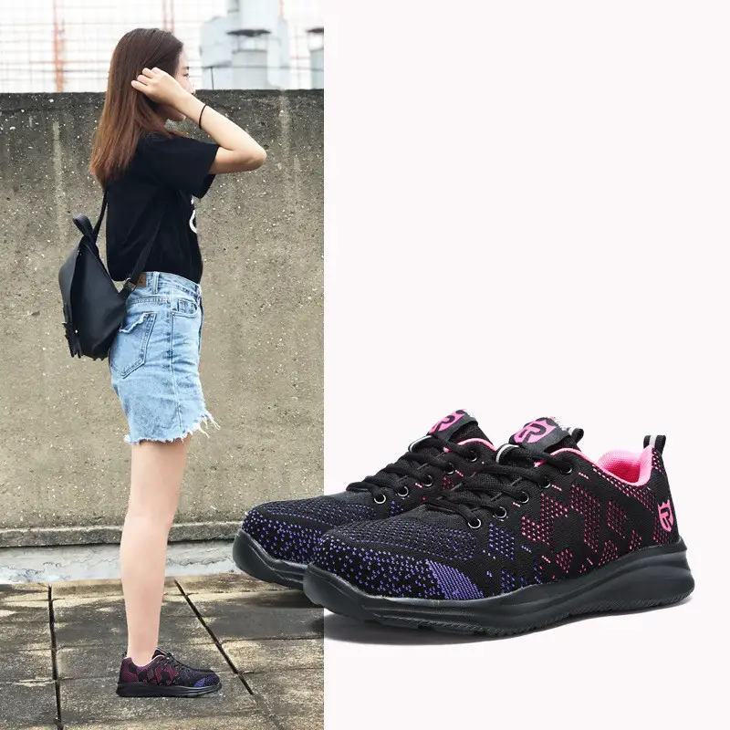 Labor Insurance Shoes Ladies Summer Lightweight Breathable Deodorant Anti-smash Shoes