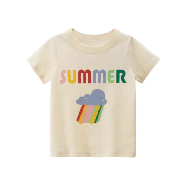 Girls' Short sleeved T shirt Baby Clothes Apricot - Shop at LoveMi