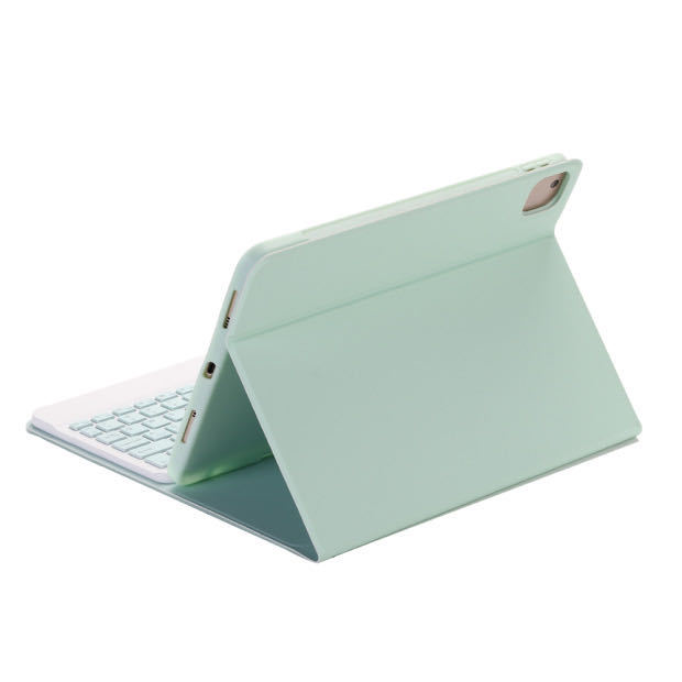 Color Flat Bluetooth Keyboard Leather Case Pen Slot 5