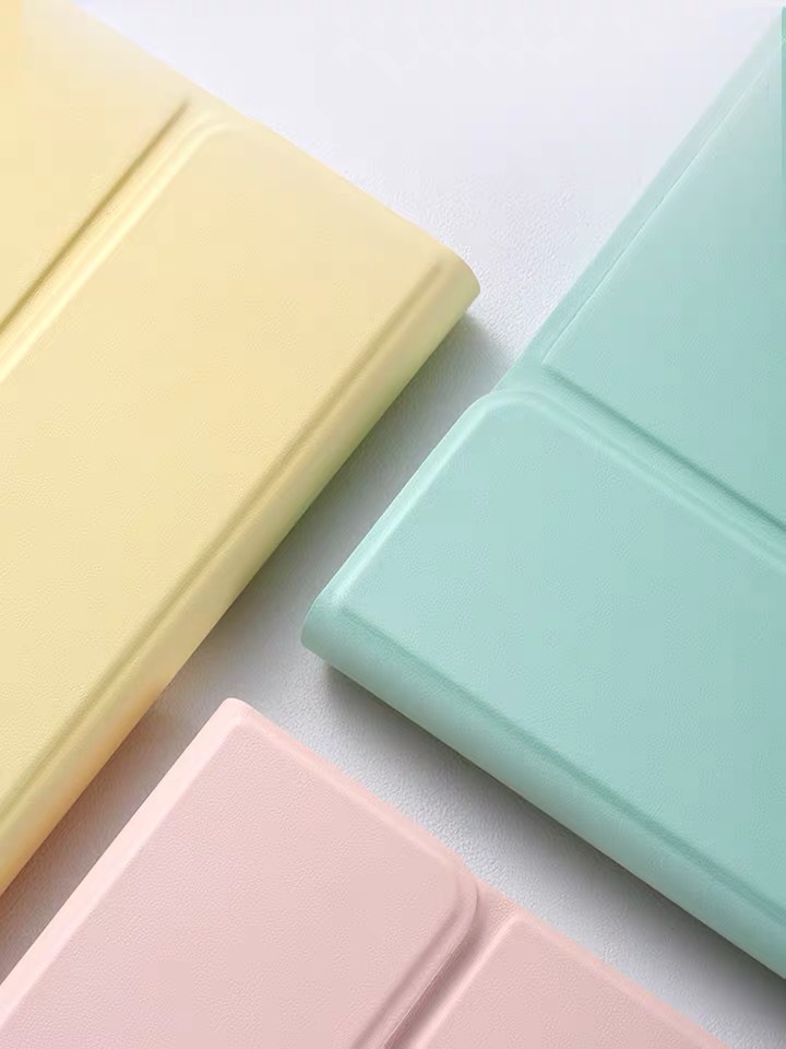 Color Flat Bluetooth Keyboard Leather Case Pen Slot 4