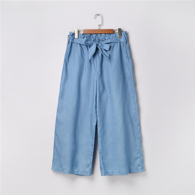 Solid Color Casual Jeans Plus Size Loose Wide-leg Pants