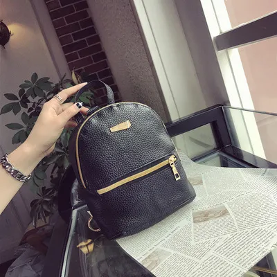 New Korean Style Simple Backpack Black - Shop at LoveMi