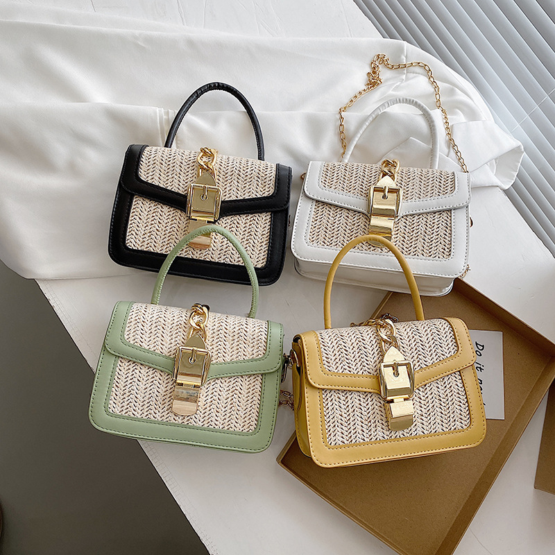 Title 6, Petit sac portable tissé en paille Ins pour femmes