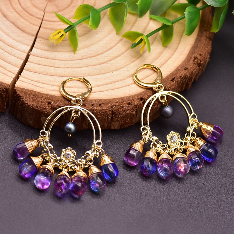 Natural Freshwater Pearl Earrings Baroque Pearl Earrings