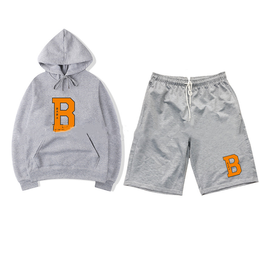 Two-piece Hoodie Shorts Casual Sportswear