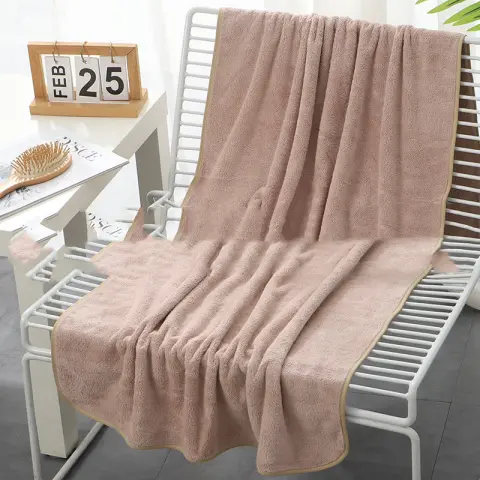 Household Coral Fleece Towel 70x140 Thick Soft Absorbent Dry