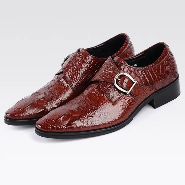 Men's Leather Shoes Buckle