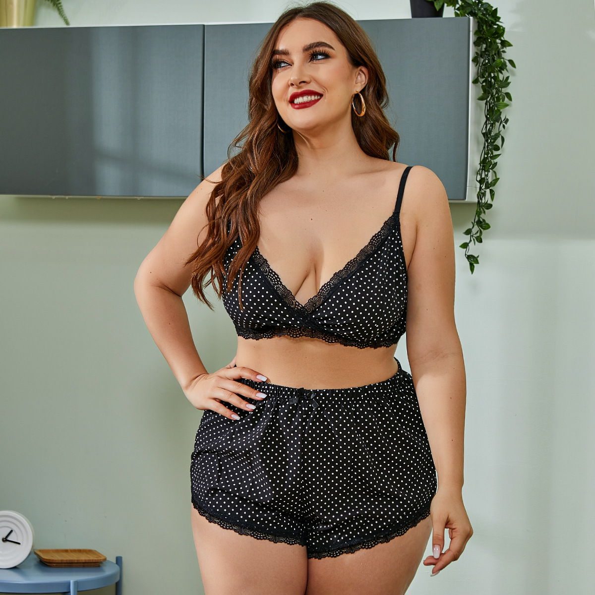 Relaxed Home With Bra Set Sexy Lingerie Black - Shop at LoveMi