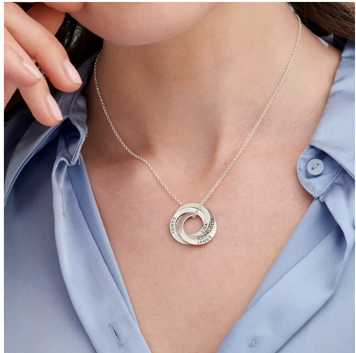 Trendy Wweet Circle Plate Pendant