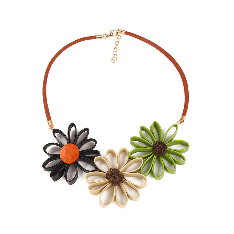 Bohemian Flower Necklace Seaside Holiday Clavicle Chain Accessories