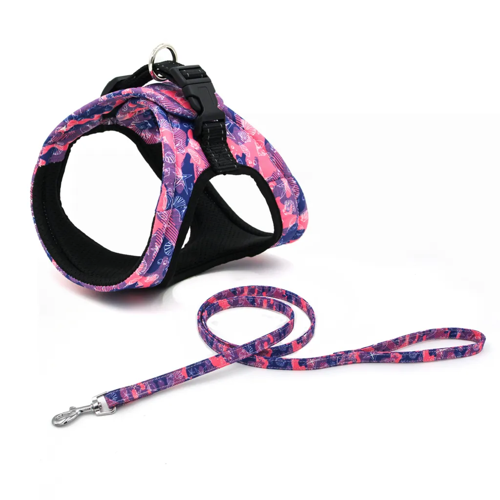 Reflective Printed Chest Strap Set - Pink Belt Tow Rope