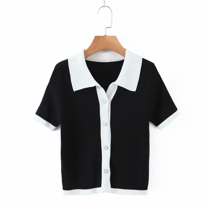 Title 2, New Summer Street Lapel Short-sleeved Single-br...