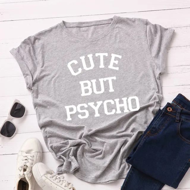 European And American Women'S Loose Short Sleeved T Shirt Women Light Grey - Shop at LoveMi