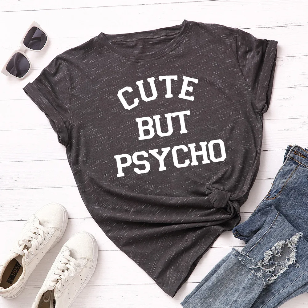 European And American Women'S Loose Short-Sleeved T-Shirt Women - Grey