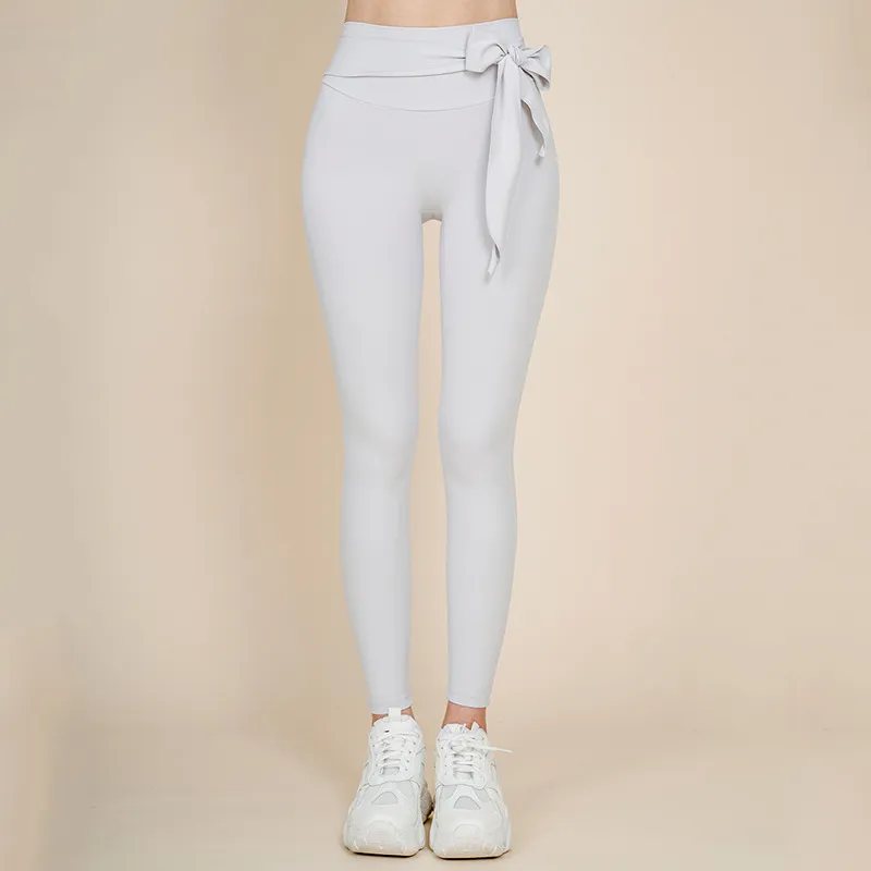 Nude Sports Yoga Wear Trousers Korean Fashion Quick-drying Stretch Fitness Yoga Pants Women