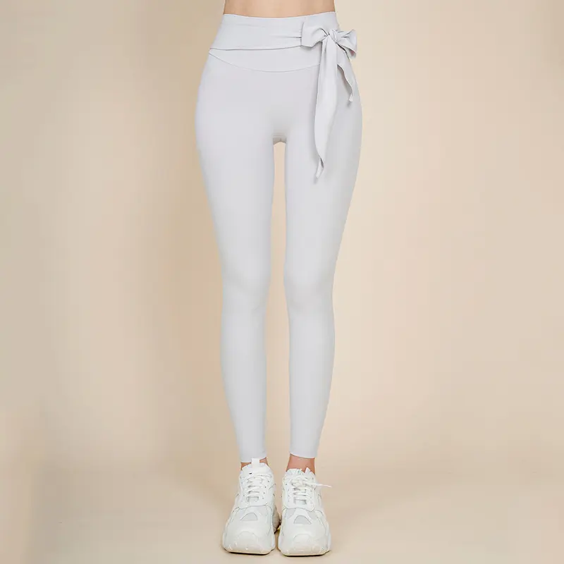 Nude Sports Yoga Wear Trousers Korean Fashion Quick-drying Stretch