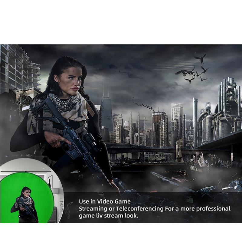 Green Screen Background Live Photography Circular Foldable Reflector