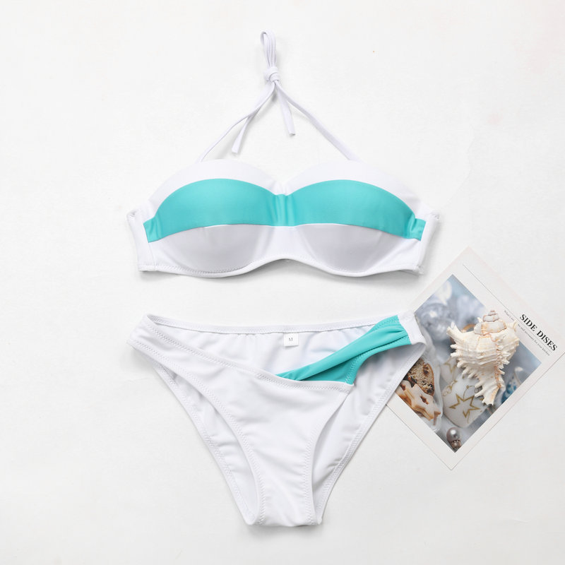 Title 2, Bikini donna europeo e americano con design a c...