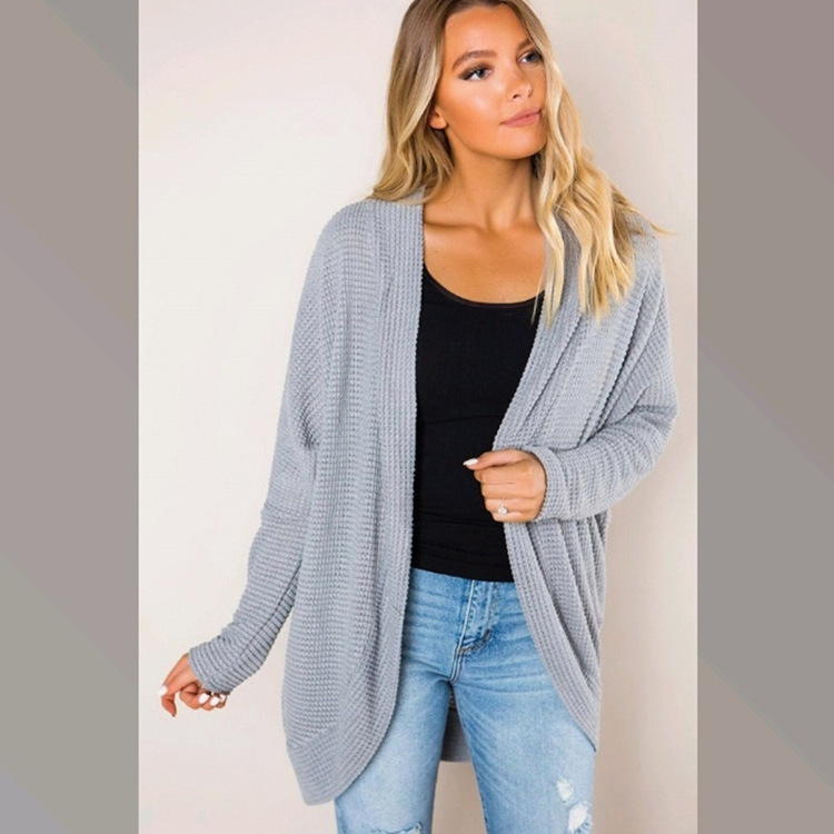 Women's Autumn And Winter Bat Sleeve Cardigan Small Coat