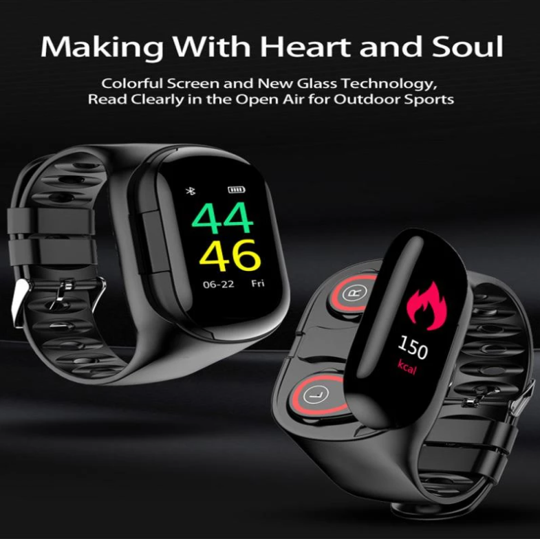 M1 Smart Bracelet Bluetooth Headset Color Screen Sports Multi-Function Heart Rate On-Ear Headset Smart Bracelet - Image 2