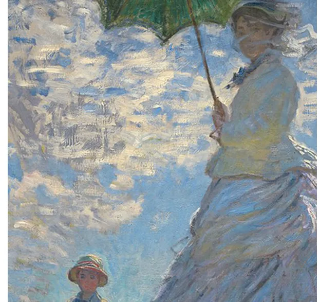 Woman With A Parasol - Claude Monet 5D DIY Paint By Number Kit - Green