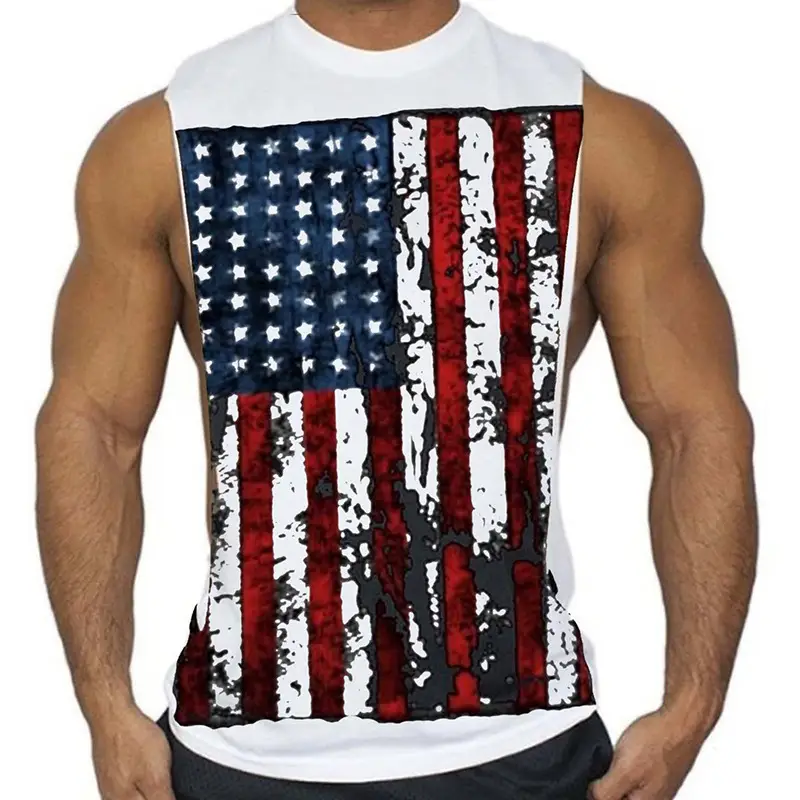 Professional Bodybuilding Training Beautiful Sweat Printing Vest