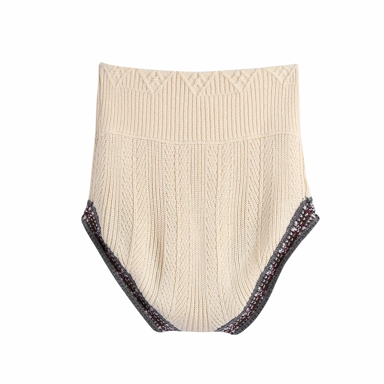 Autumn New Style European And American Foreign Trade Women's Jacquard Knitted Briefs