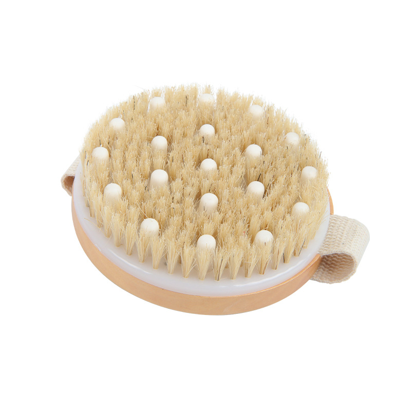 Horny Wooden Bristles Bath Cleaning Brush