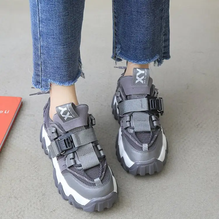 Winter New Style Sponge Cake Female Round Head Middle Heel Sports And Leisure 35-43
