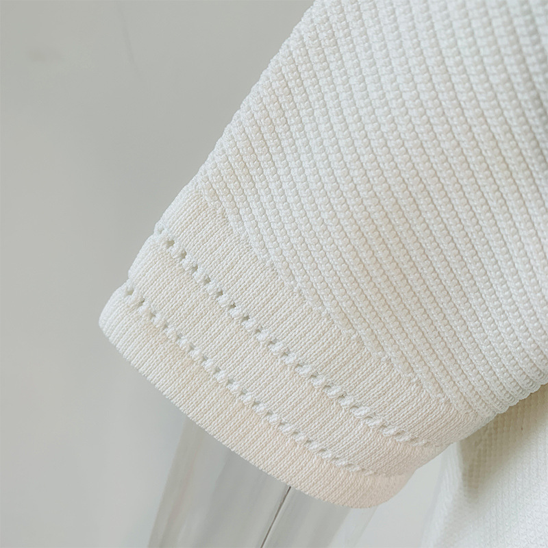 High-Waist V-Neck Knit Dress, picture 5 of 5
